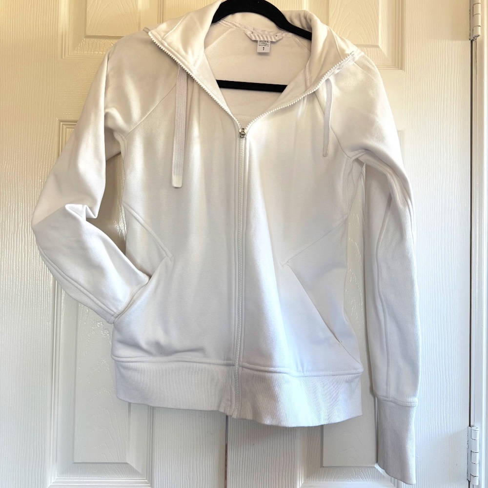 Athleta- Size Small- White Triumph Hoodie- Like New Condition